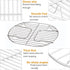 Steam and Roast Rack Stainless Steel for Ninja Foodi Possible Cooker Pro 8.5 Qt, Slow Cooker Crock Pot Oval Chrome Pack