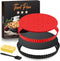 Tart Pan Kit,9 Inch Tart Pans with Removable Bottom,Non-stick Fluted Quiche Pan