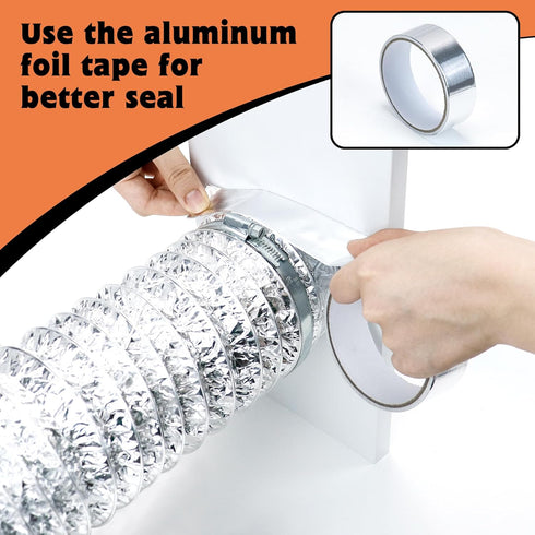 GCGOODS Dryer Vent Window Kit for 4 Inch Dryer Hose, Adjustable Kit with Cover and Universal Sealing Panels