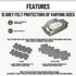 Evelots Bakeware/Cookware Scratch Protectors, Set of 12, Extra Thick Felt Dish Dividers for Preventing Chips and Cracks