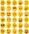 MORCART 30PCS Emoji Magnets for Fridge, Decorative School, Office, Kitchen, Funny Cute