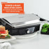IMUSA Stainless Steel Electric Panini Press with Adjustable Temperature Settings, 1200W