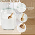 70 oz Set 2 2 Global BathGlow Bath Salt - Glass Jar with Wooden Scoop & Airtight Lids, Large Storage Canisters