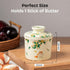 Countertop Countertop, Stoneware Butter Crock with Lid, Ceramic Butter Dish with Water Line, Butter Keeper, Butter