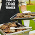 Rosoz Funny BBQ Black Chef Aprons for Men, Adjustable Kitchen Cooking Aprons with Pocket, I Cook and I Know Things,