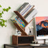 Simple Deluxe 4-Tier Tree Bookshelf with Drawers, Compact Corner Bookcase with Storage