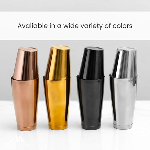 Set 18 oz Set 304 A Bar Above Professional Boston Shakers Weighted and Unweighted Stainless Steel Cocktail Shaker