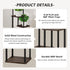 4 AZERPIAN Plant Stand Tier Indoor Metal Flower Shelf for Multiple Plants Corner Tall Flower Holders for Patio Garden