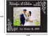 Personalized Newlywed Couples Leather Picture Frame - 7x5 Engraved Wedding Anniversary Gift