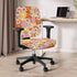 Cadowhimsy 2 Hippie Daisy Flower Print Office Chair Slipcover Piece Desk Chair Cover Removable Computer Chair