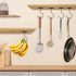 Rimaaiae 2 Packs Counter Under Cabinet Banana Hooks, Foldable Magnetic Banana Holder with Strong Self-Adhesive & Screws