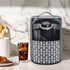 Yarwo Coffee Maker Dust Cover for Keurig K-Classic and K-Select, Gray with Arrow, Visible Cover with Pockets
