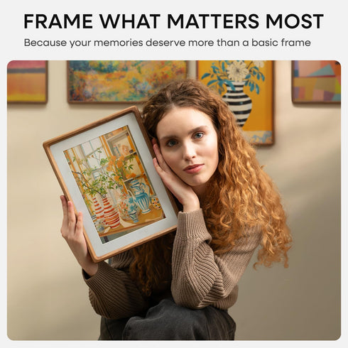 4x6 4 6 3 5 4by6 3x5 inch Set 1 Homeforia Picture Frame Brown Wood, Mortise & Tenon Dark Wooden x Photo Frames with Mat