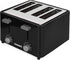 Courant Classic 4 Slice Toaster with Drop Down Crumb Tray for Easy Cleaning - Black