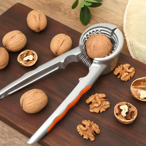 2 PCS Nut Crackers for All Nuts Heavy Duty Walnut Cracker with Non-Slip Handle Pecan Crackers Tools Funnel Walnut