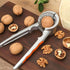 2 PCS Nut Crackers for All Nuts Heavy Duty Walnut Cracker with Non-Slip Handle Pecan Crackers Tools Funnel Walnut