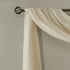 Madison Park Harper Sheer Bedroom Curtain - Modern Contemporary Window Panel for Kitchen, 42" x 144", Cream