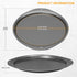 Pizza Pan - 14 Inch Nonstick Pizza Pan for Oven with Widen Handles for Cooking, Baking, and Grilling - Durable, Even Heating, Long-Lasting Kitchen Cookware (1, Black) by RavisingRidge