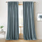 RYB Home Stone Blue Velvet Curtains - Blackout Curtains for Nursery Thermal