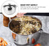 Zerodeko 18cm Stainless Steel Stock Pot with Lid, Stew Cooking Pot for Home Kitchen Restaurant