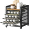 Coffee Pod Holder: K Cup Holder, 4-Tier Coffee Pod Organizer for 80 Pods, Space Saving for Home Office, Rustic Brown