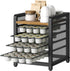 Coffee Pod Holder: K Cup Holder, 4-Tier Coffee Pod Organizer for 80 Pods, Space Saving for Home Office, Rustic Brown