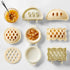 Dough Presser Pocket Pie Molds, 3-Piece Hand Pie Molds for Apple, Pumpkin, Acorn Shapes