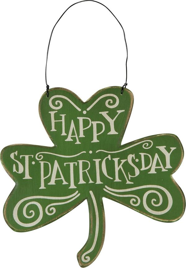 Primitives by Kathy Happy St. Patrick's Day Decorative Ornament