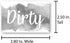 Brothers Bench Blue & Gray Dishwasher Magnet - Clean Dirty Sign for Kitchen Organization and Refrigerator