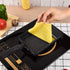 MyLifeUNIT Japanese Tamagoyaki Pan, Nonstick Square Omelette Pan 7 x 5 inches, Black with Silicone Spatula
