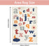 3.3'x5' ABREEZE Kids Play Mat,Fluffy Faux Wool Kids Rug Non-Slip Childrens Carpet ABC Number Educational Learning