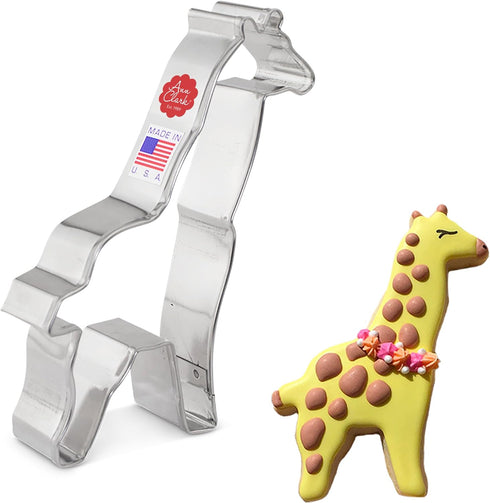 Giraffe Cookie Cutter - 4.75" Made in USA by Ann Clark