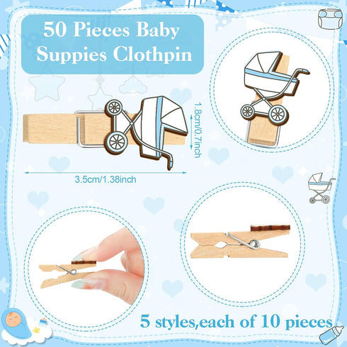 Patelai 321 5 Set Pcs Blue Bow Boy Baby Shower Games Decorations a Sweet Baby Boy Is on The Way Blue Gender Reveal
