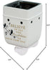 Elanze Designs Birds on a Tree Believe Grey Ceramic Stoneware Electric Plug-in Outlet Wax and Oil Warmer