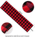 B-COOL Buffalo Plaid Table Runner, Black Red Checked Table Runner 2 Packs (13x108 Inch) for Christmas Holiday