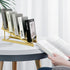 GYSLEOT 5-Tier Book Display Stand Holder, Wooden Book Rack Organizer For Magazines, Tabletop Kids Bookshelf Art Display