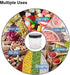 6 Pack 16 oz Glass Jars with Plastic Lids, Kitchen Canisters for Pantry Organization, Food Storage Jars, 8 Chalk Labels