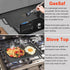 GasSaf Cast Iron Double Sided Griddle, Reversible Grill Pan for Indoor Cooking, 13 x 8.25 Stovetop Griddle
