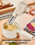 KabFbit 9 2 Nozzles Electric Pasta Machine, Household Handheld Wireless Noodle Machine. A Homemade Noodle Machine