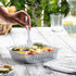 GUSTO 25 Sets 8-Inch Square Foil Pans, Disposable Aluminum Baking Containers (Lids Not Included)