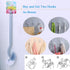 Ryhiac 2 Pack Curved Toilet Bowl Brush Without Holder for Bathroom, Compact Toilet Brush Durable Under The Rim