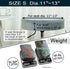 4 Dia.11-13" Grey,4 Counts) SINOSSO Pcs Bar Stool Covers, Super Soft Velvet Round Stretchy Washable Dustproof Slipcover