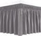 Biscaynebay Wrap Around Bed Skirts for Full & Full XL Beds, 15" Drop, Silver Grey Adjustable Elastic Dust Ruffles