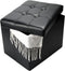 Bsketa Storage Ottoman, Folding Foot Stool with Thicker Foam Padded Seat Small