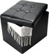 Bsketa Storage Ottoman, Folding Foot Stool with Thicker Foam Padded Seat Small