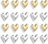 20PCS Gold Refrigerator Magnets, Cute Love Heart Decorative Magnets for Home Kitchen Office Whiteboard