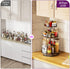3-Tier Countertop Heavy-Duty Lazy Susan Organizer, Adjustable to Different Heights, Spice Rack, Upgraded Thickened