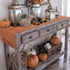 36 Inches yuboo Terracotta Table Runner - Boho Short Table Runner for Nightstand, Small Coffee Table, Orange Dresser