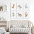 SYYANKK 8x10x6 Inch Dinosaur Nursery Wall Art Kids Canvas Poster Boys Room Wall Decor Watercolor Dino Wall Art Toddler