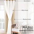 2 52W 84L Hiasan Blackout Curtains with Sheer Overlay, Thermal Insulated Mix & Match Double Layer Room Darkening